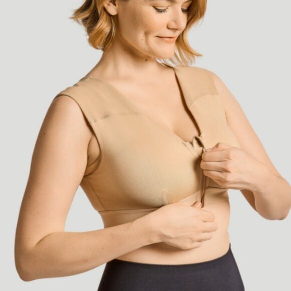 Tommie Copper Shoulder Support Front Zip Bra - Picture 2 of 11